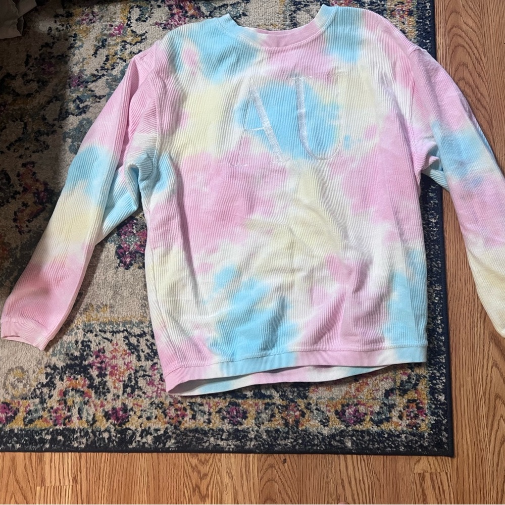 Scarlet and Gold. Tye Dye. Auburn University Pull over.